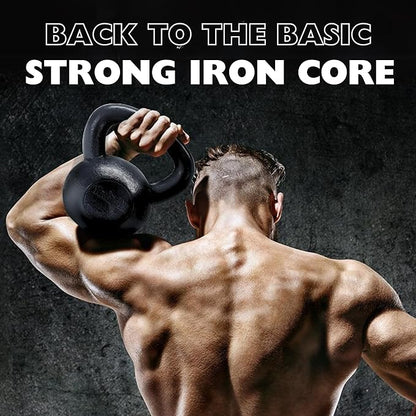 Yes4All Kettlebell Cast Iron Sets 5 - 10 15 - 20 - 25 - 30 lbs,