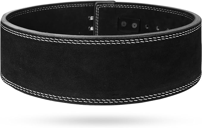 Weight Lifting Lever Belt Cowhide Gym Leather Belt 10mm Powerlifting