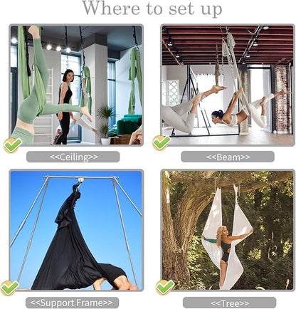 PRIOR FITNESS 5M Aerial Yoga Hammock Yoga Swing