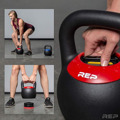 Rep Fitness Adjustable Kettlebell with Matte Powder Coating