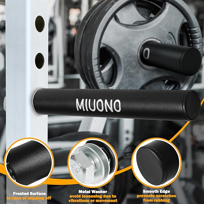 Weight Plate Holder, Power Rack Attachments Squat Rack Weight Plate Holder Storage for 2 inch Olympic Plates, Universal Fit 2x2, 2x3, 3x3 Power Cage, 1"and 5/8" Hole Compatible