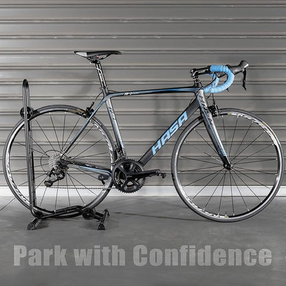 BikeHand Bike Floor Stand Parking Rack Stand - for 24"-29" Mountain MTB & Road Bikes Bicycles Indoor Outdoor Garage Storage - Classic New Version for 3 Bikes
