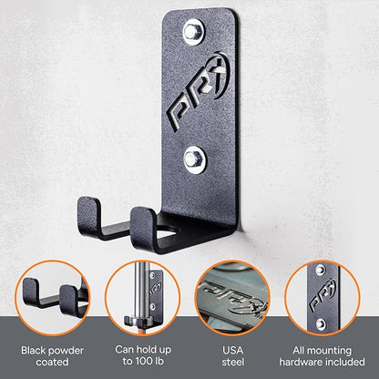 PRx Performance Wall-Mounted Barbell Rack - Space-Efficient Barbell