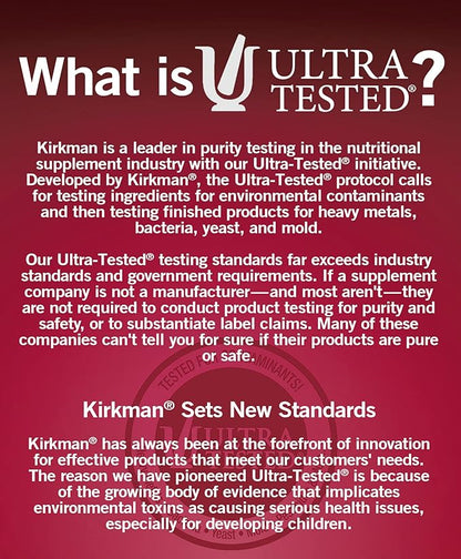 Kirkman - Enzyme Complete/DPP-IV - 120 Capsules - Potent Digestive Aid - Broad Spectrum Digestive Enzyme - Hypoallergenic