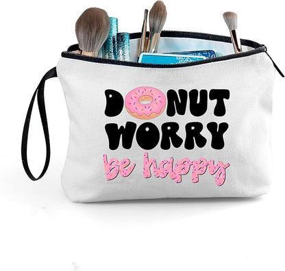 Donut Gifts - Fun & Inspirational Snack Makeup Bags for Women - Birthday, Christmas Gifts for Friend, Daughter, Sister, Bff