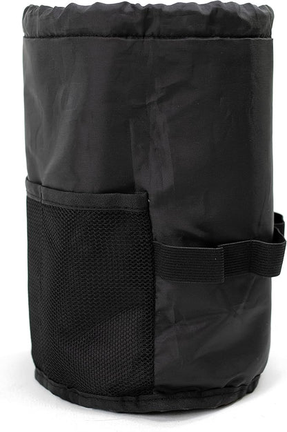 Jadyn Durable Cinch Top Makeup Organizer - Compact Travel Makeup Bag - 7 Interior Pockets for Cosmetics - Drawstring Toiletry Travel Bag for Women - 6L Storage Capacity (Tie Dye)