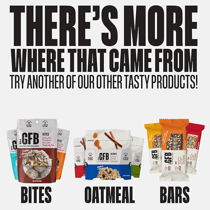 The Gluten Free Brothers Dark Chocolate Almond Bites - Gluten Free Protein Balls – Non GMO, Soy Free, Vegan – Snack Size Plant Based Protein Energy Balls, 4 Oz (6 Count)
