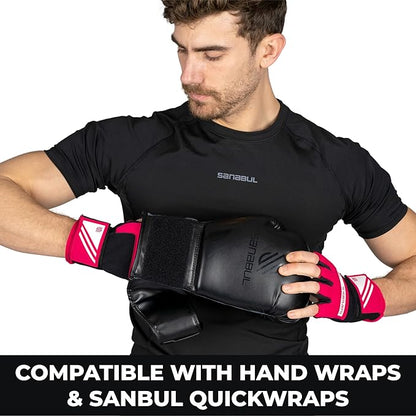 Sanabul Essential Gel Boxing Gloves for Men & Women, Kickboxing MMA, Muay Thai Gloves and Heavy Bag Training Punching & Sparring