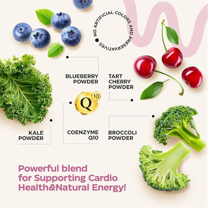 Beets for High Blood Pressure 5000 Mg - Beet Root Gummies with Pomegranate Juice Powder - Beet Chews for Cardio Health and Energy - Nitric Oxide Supplement Gummies for Men and Women - No GMO - 120 pcs