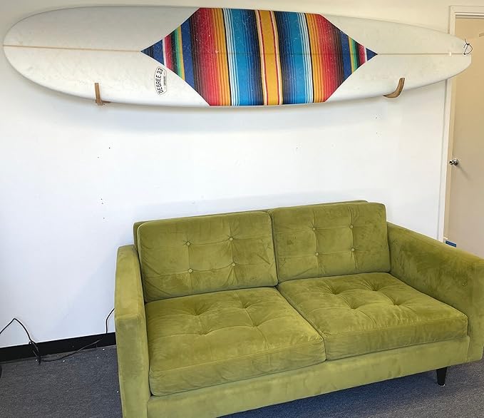 COR Surf Surfboard Wall Rack for Longboards and Shortboards | Beautiful Wood Wall Display Mount Works Indoor and Outdoor