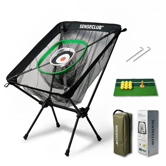 Foldable Chipping Net & Floating Green, Indoor Golf Practice Chipping Target, Backyard Golf Game & Gifts