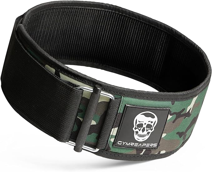 Gymreapers Quick Locking Weightlifting Belt for Bodybuilding 4 Inch