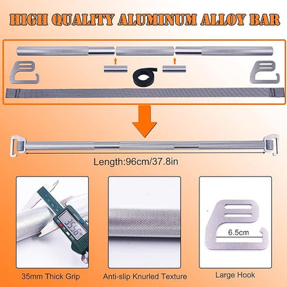 J Bryant Fitness Resistance Band Exercise Bar Large 37.8" Length