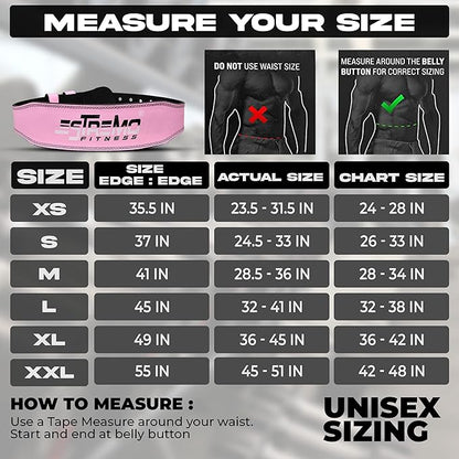 ESTREMO weight lifting belts Cowhide Gennie Leather Squat 4 Inches