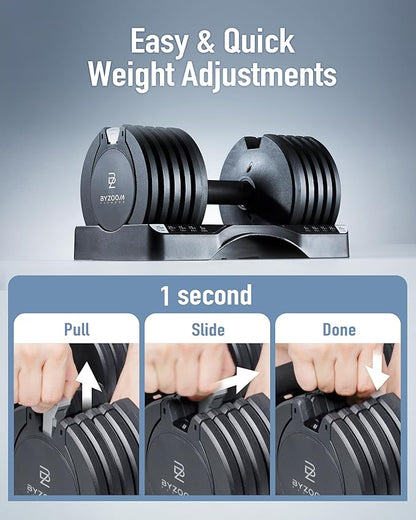 Adjustable Dumbbell 12.5/25lb Set of 2 or Single Unit Piece Weight Training Fitness Exercise Body Workout 5 in 1 for Home Gym Beginners Woman