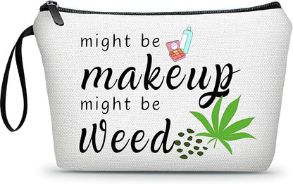 Weed Accessories, Girls Makeup, Preteen Girl Gifts, Funny Weed Makeup Cosmetic Bag