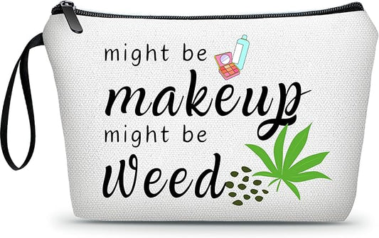 Weed Accessories, Girls Makeup, Preteen Girl Gifts, Funny Weed Makeup Cosmetic Bag