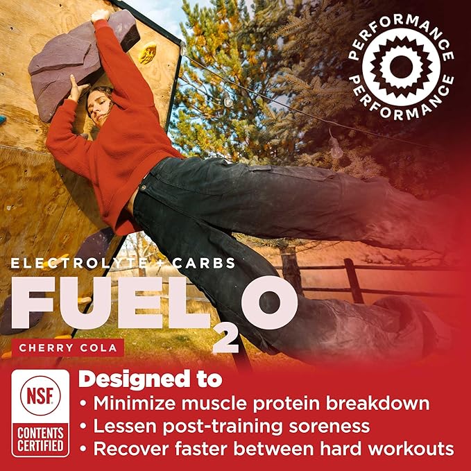 Gnarly Nutrition Fuel2O Electrolyte Powder Packs - Fuel 2O Endurance Nutrition, Electrolyte Solution, Fuel, Replenishment, and Recovery - Cherry Cola, 10-Pack
