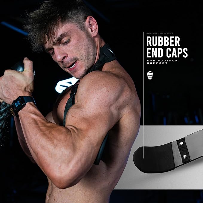 Gymreapers Bicep Arm Blaster -Thick Aluminum Support Bicep