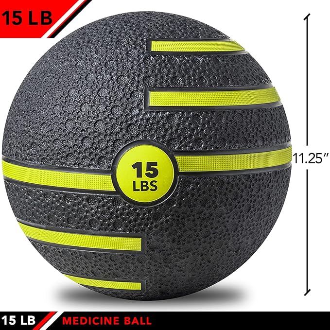JFIT Medicine Exercise Ball with Dual Texture