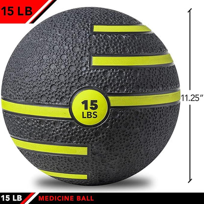JFIT Medicine Exercise Ball with Dual Texture