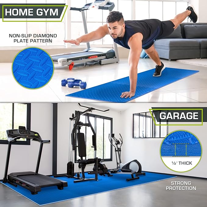 ProsourceFit Puzzle Exercise Mat Â½ in