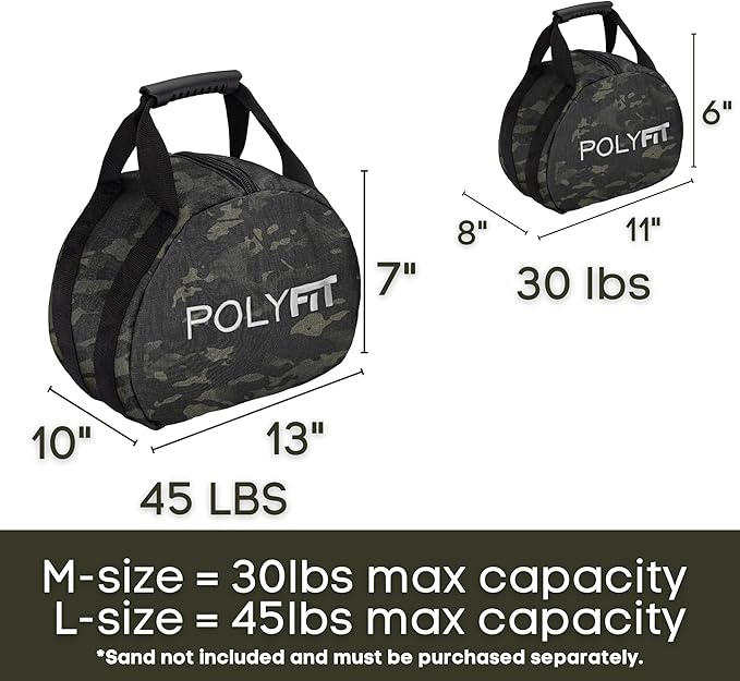 Kettlebell Sandbag for Fitness - Adjustable Kettlebell Workout 30lb/45lb