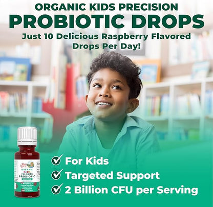 MaryRuth Organics USDA Organic Liquid Kids Probiotic Drops | Digestive Health | Gut Health | Kids Immune Support Supplement | Overall Health and Wellness | Non GMO | Vegan | 30 Servings