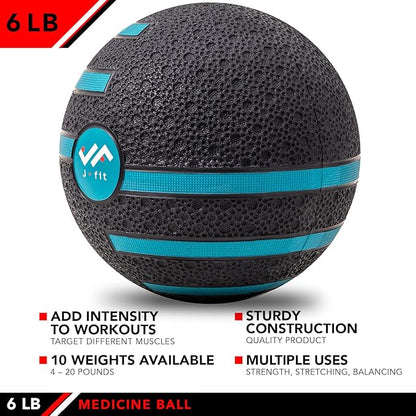 JFIT Medicine Exercise Ball with Dual Texture