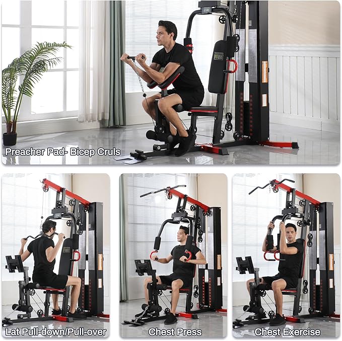 Home Gym, Workout Equipment with Leg Press, Exercise