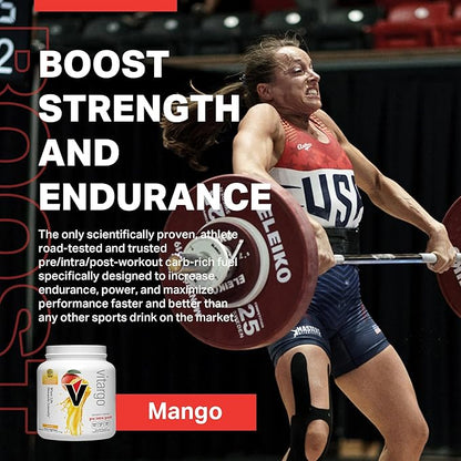 Vitargo Carbohydrate Powder | Feed Muscle Glycogen 2X Faster | 1 LB Mango Pre Workout & Post Workout | Carb Supplement for Recovery, Endurance, Gain Muscle Mass