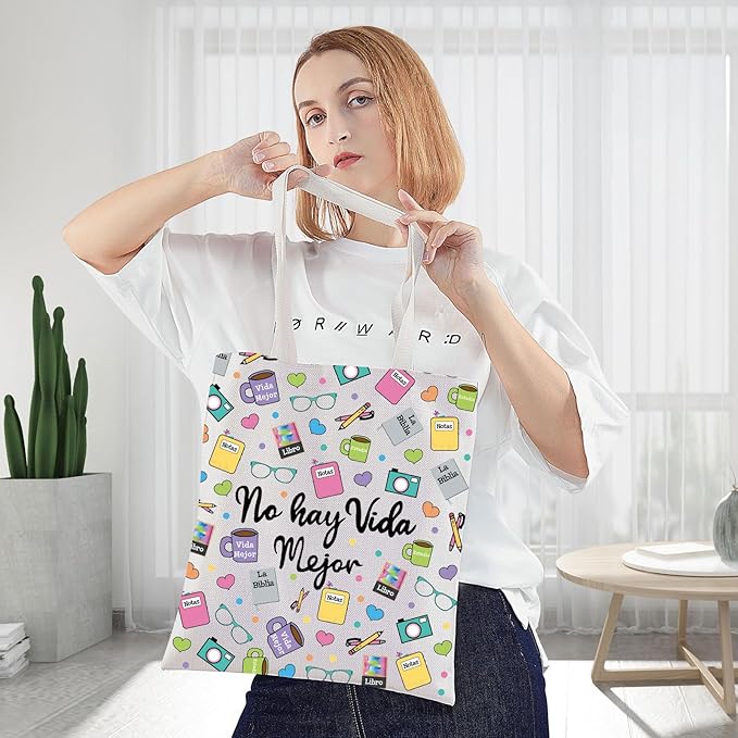 WZMPA JW Pioneer Cosmetic Makeup Bag JW Spanish Pioneer Gifts No Hay Vida Mejor Zipper Pouch Bag For Women Girls (No Hay Vida TG)