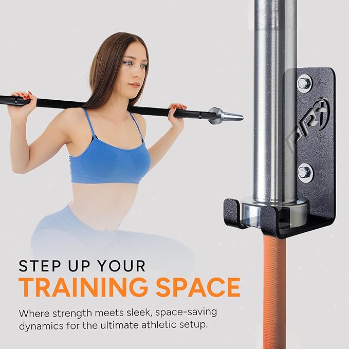 PRx Performance Wall-Mounted Barbell Rack - Space-Efficient Barbell