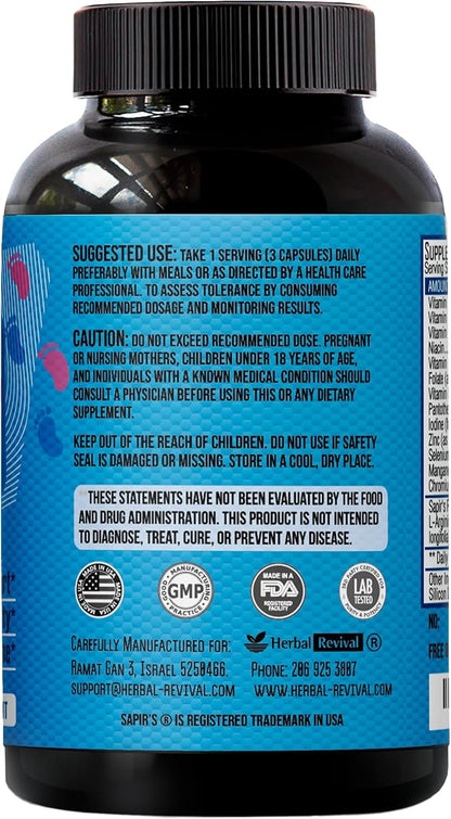 Male Fertility Supplement - Pre Conception for Him Boost Sperm Count, Motility Activator & Strength, Fertility Supplements for Men, Zinc, Folate Acid, Load Boost Vitamins D,E.. Mens Prenatal Vitamins