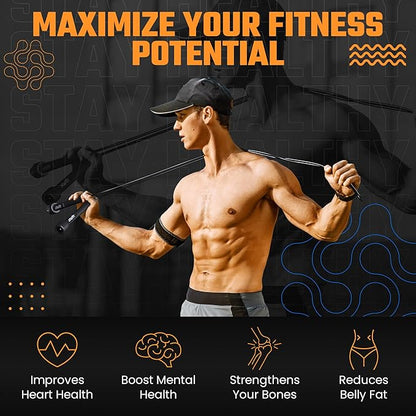 Lightweight Jump Rope for Fitness and Exercise, Adjustable Jump Ropes with Plastic Handles, Cardio and Endurance Training, Jumping Rope for Workout