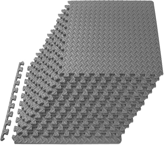 ProsourceFit Puzzle Exercise Mat Â½ in