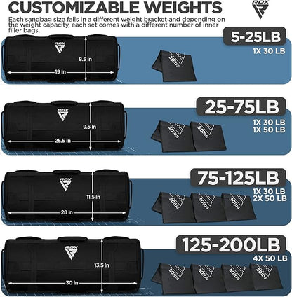 RDX Sandbag for Fitness Weights Training 5-200 LBs