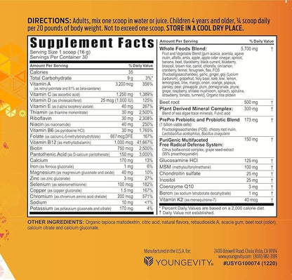 Youngevity Beyond Tangy Tangerine 2.5 Tropical Tangerine Ultimate Multi-Vitamin & Mineral Complex - Made With Natural & Whole Foods | 8,000 ORAC (3)