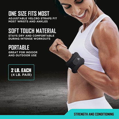 RBX Ankle and Wrist Weights for Women and 2) -