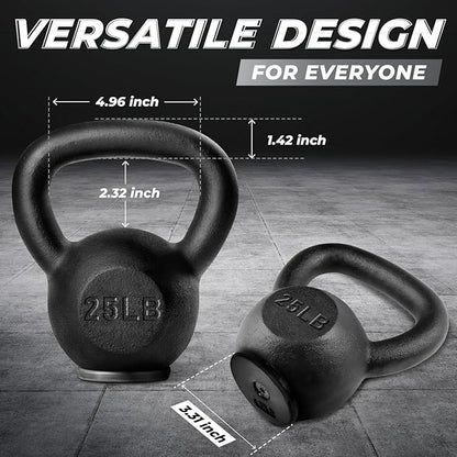 Yes4All Kettlebell Adjustable/Cast Iron/Protective Base Solid Smooth