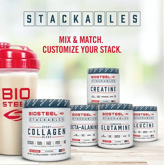 BioSteel Micronized Creatine Monohydrate Powder - 72 Servings, Unflavored, Pure Muscle Builder