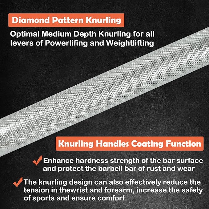 Threaded Chrome Barbell Bar 1-2 Inch Barbell Diameter