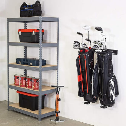 StoreYourBoard BLAT 2 Golf Bag Wall Mount | Home & Garage Storage Hooks | Golf Bag Holder | Heavy-Duty Wall Mount Organizer for Golf Bags & Accessories