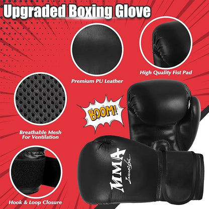 Punching Bag for Kids, 2.7FT Hanging Boxing Bag with Boxing Gloves, Kids Boxing Set Kickboxing Bag for Youth Boxing Karate Muay Thai Kick Taekwondo Training