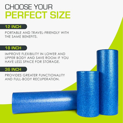 ProsourceFit High Density Foam Rollers 12 - Inches long