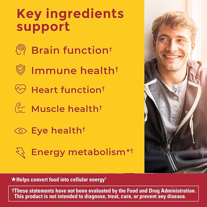 Nature Made Advanced Multivitamin Gummies for Him with Magnesium Citrate, Calcium & All 8 B Vitamins, Multivitamin for Men, 90 Gummies, 30 Day Supply