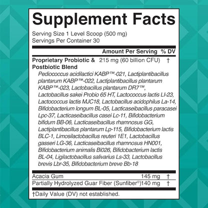 MaryRuth Organics 3-in-1 Gas & Bloat Probiotics | Probiotics for Normal Digestive Function | Probiotics for Women & Men | Prebiotics & Postbiotics | 60 Billion CFU | Shelf Stable | 0.5 oz