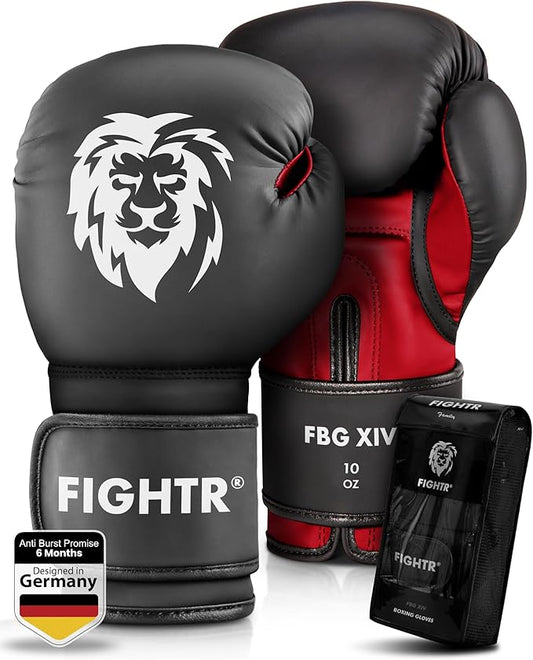 FIGHTR® Boxing Gloves - Maximum Protection & Stability | Boxing Gloves for Boxing, MMA, Muay Thai & Kickboxing | Sizes 8-16 oz, Includes Carry Bag
