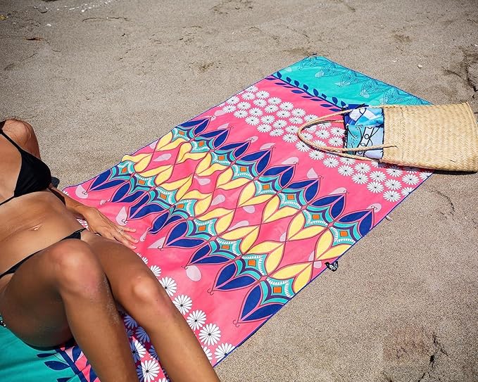 Elite Trend Microfiber Beach Towel - Extra Large 78x35 Inch