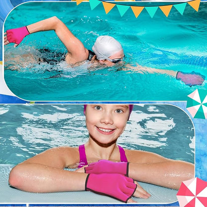 8 Pcs Water Aerobics Set Including Exercise Foam Dumbbells Aquatic Swim Belt Pull Buoy Swim Kickboard Sport Gloves Water Weights Equipment for Aquatic Fitness Weight Loss Fitness Tool